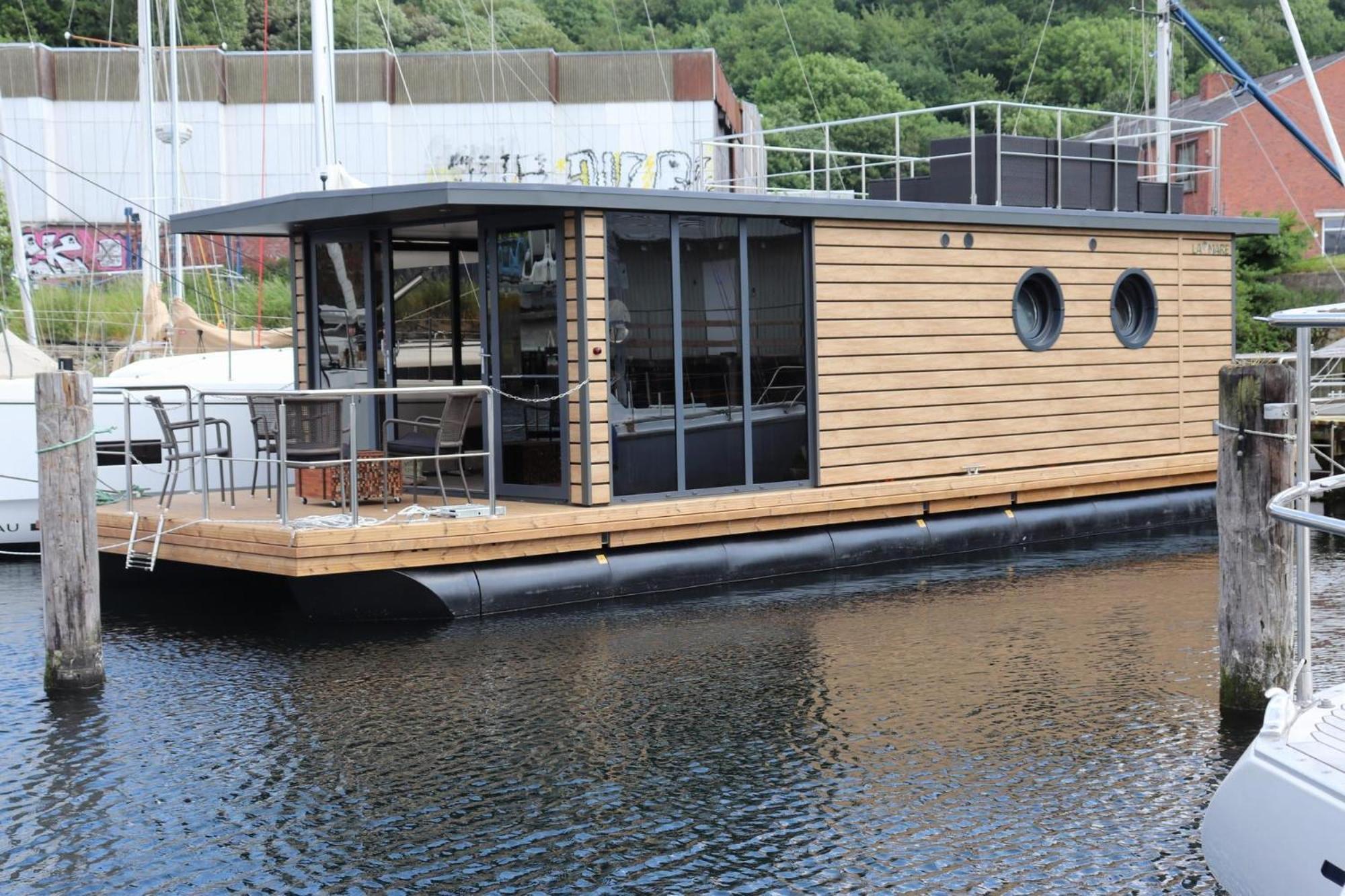 Hotel Houseboat Leni Flensburgo Esterno foto