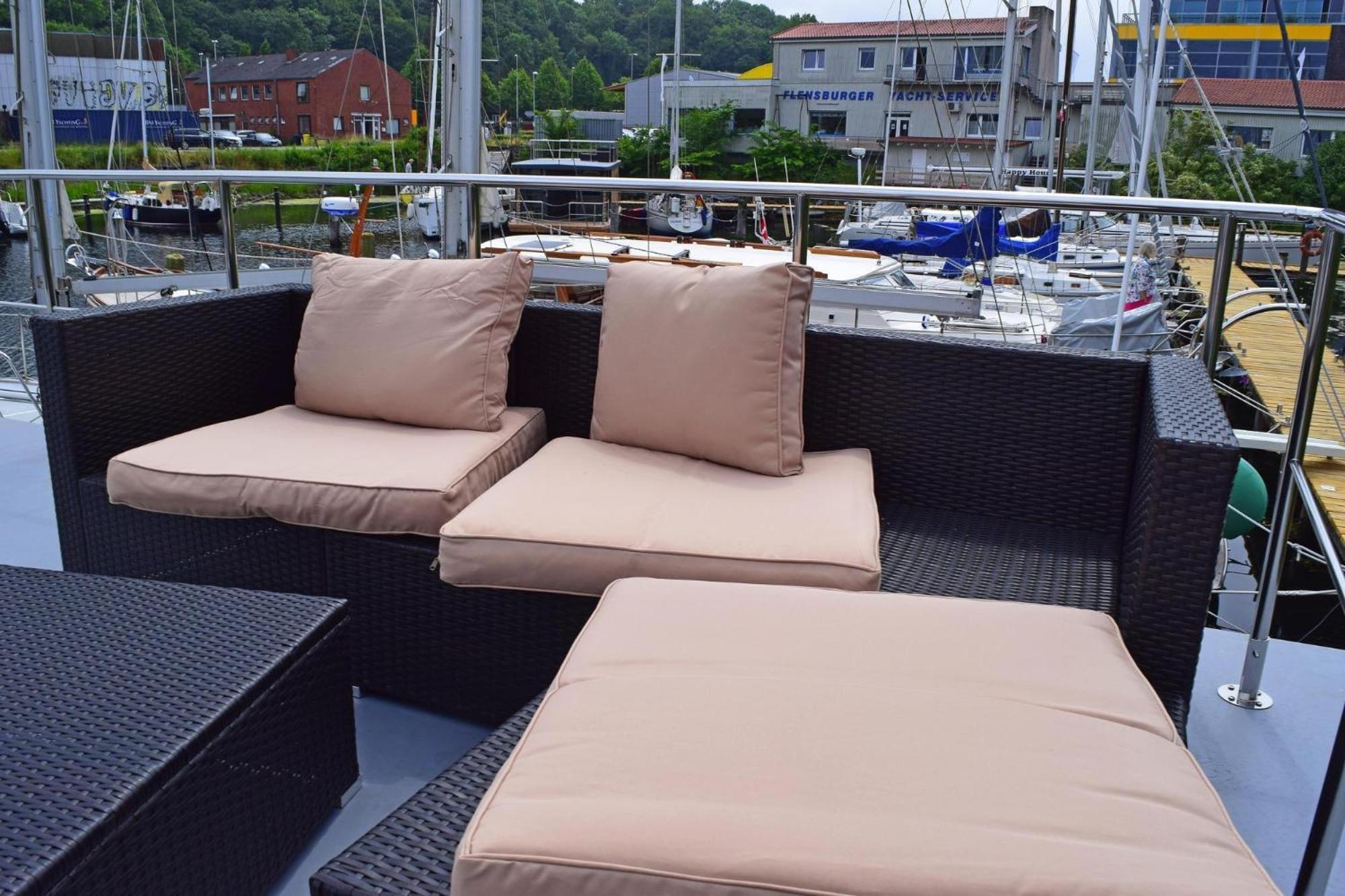 Hotel Houseboat Leni Flensburgo Esterno foto