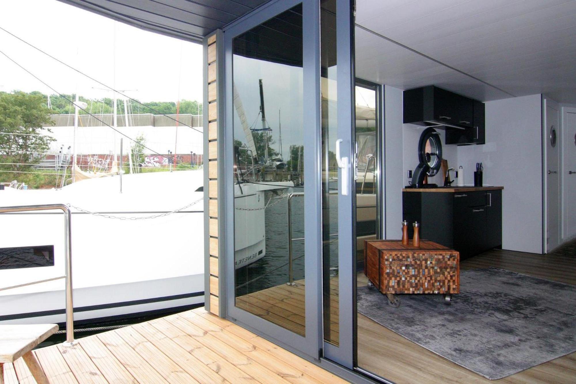 Hotel Houseboat Leni Flensburgo Esterno foto