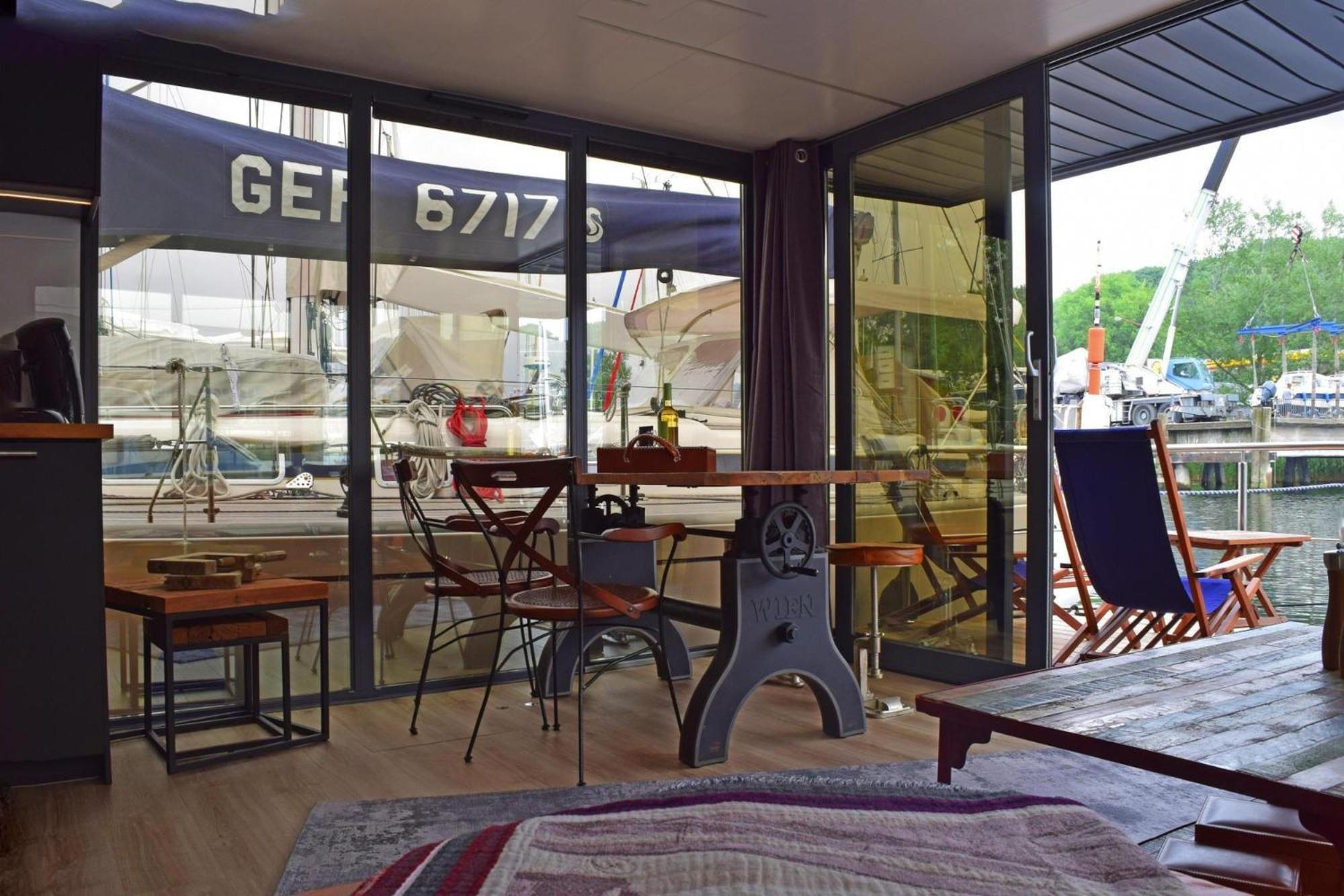 Hotel Houseboat Leni Flensburgo Esterno foto