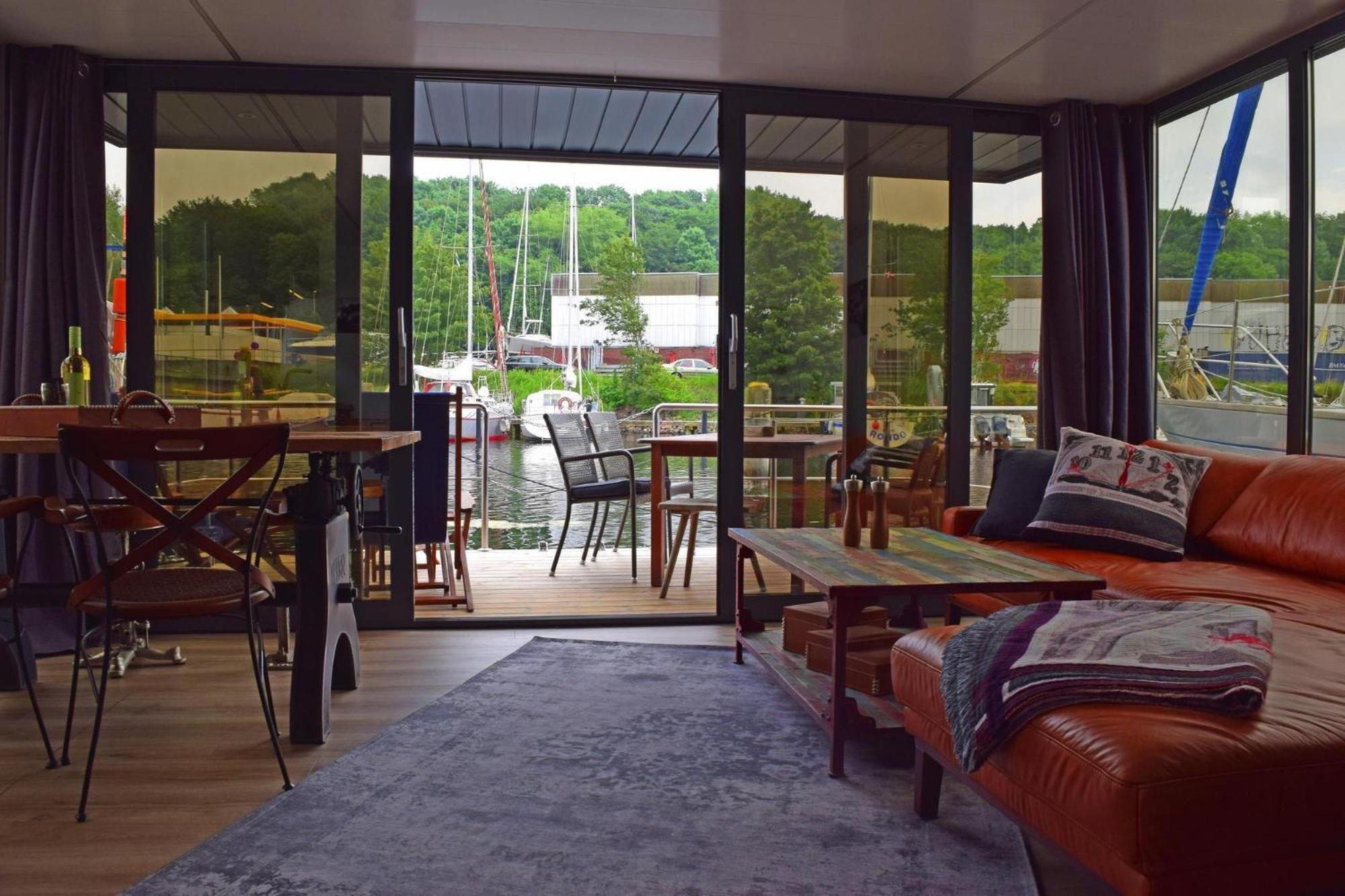 Hotel Houseboat Leni Flensburgo Esterno foto